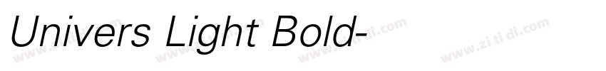 Univers Light Bold字体转换 Univers Light Bold字体转换